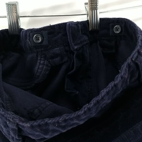 Gap Pants Corduroy Kids Size 14 Dark Purple Waist Adjustable Front Button Zip - Picture 9 of 9